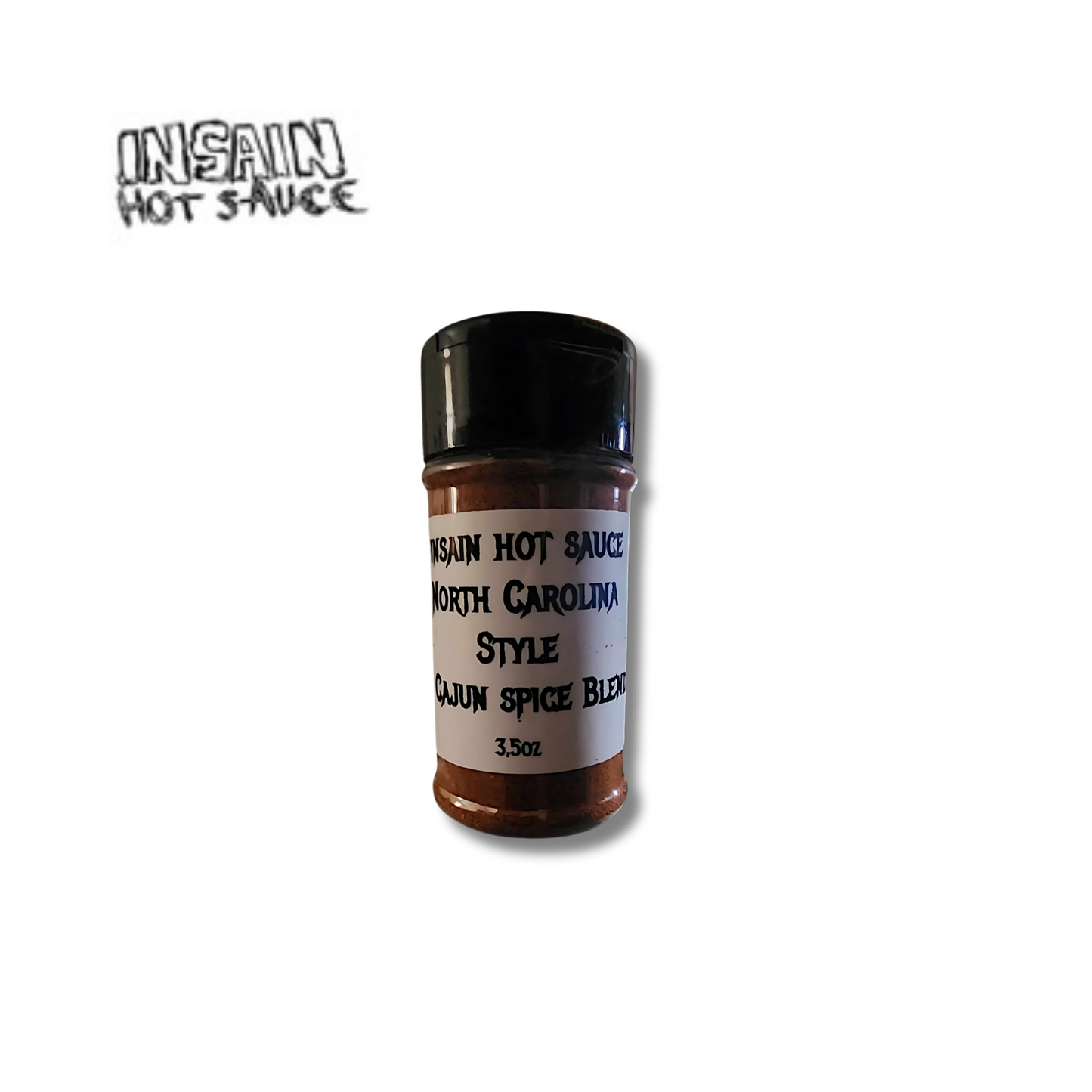 North Carolina Style Cajun Spice Blend container - authentic Southern heat