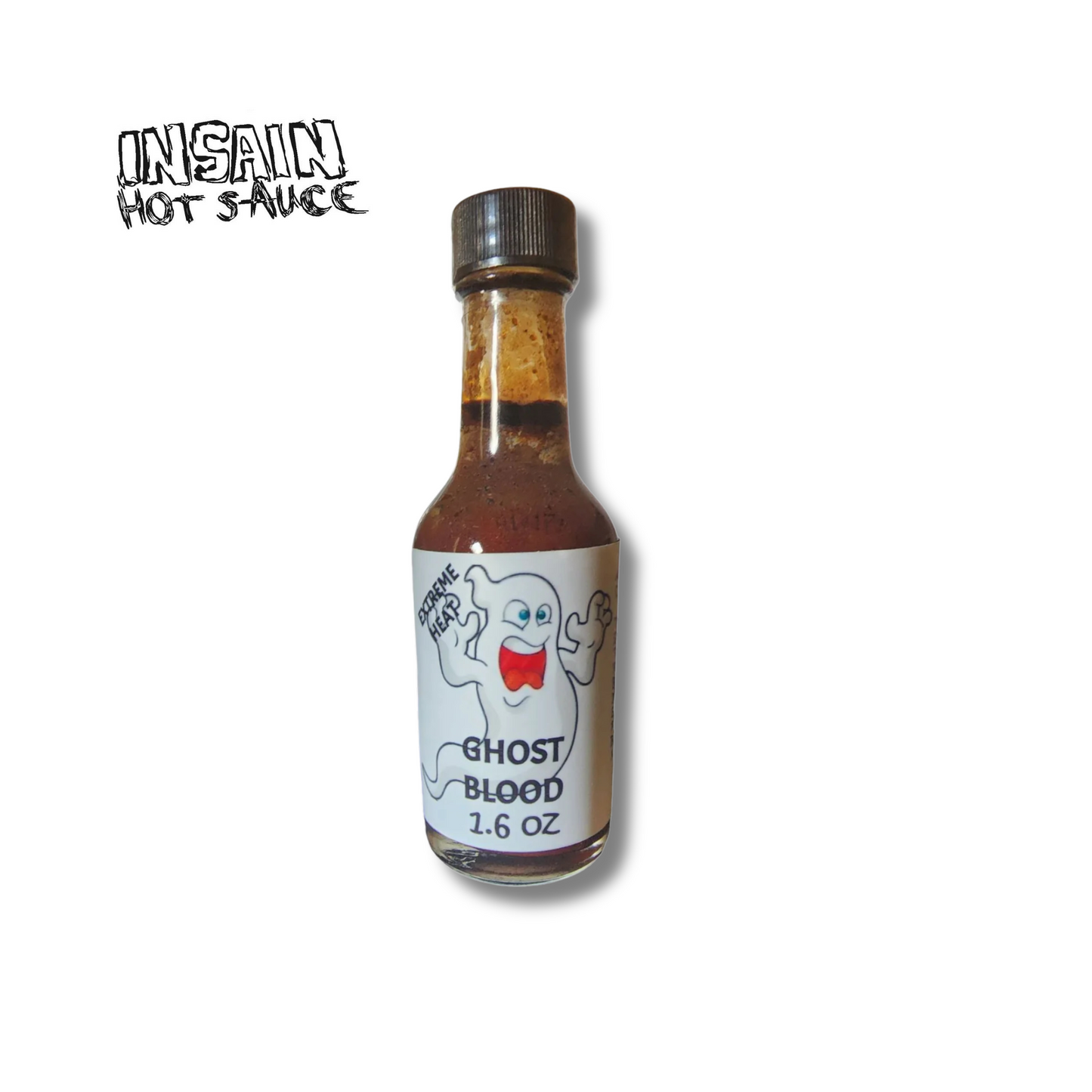 Ghost Blood Hot Sauce bottle - extreme heat with smoky sweetness 1.6oz