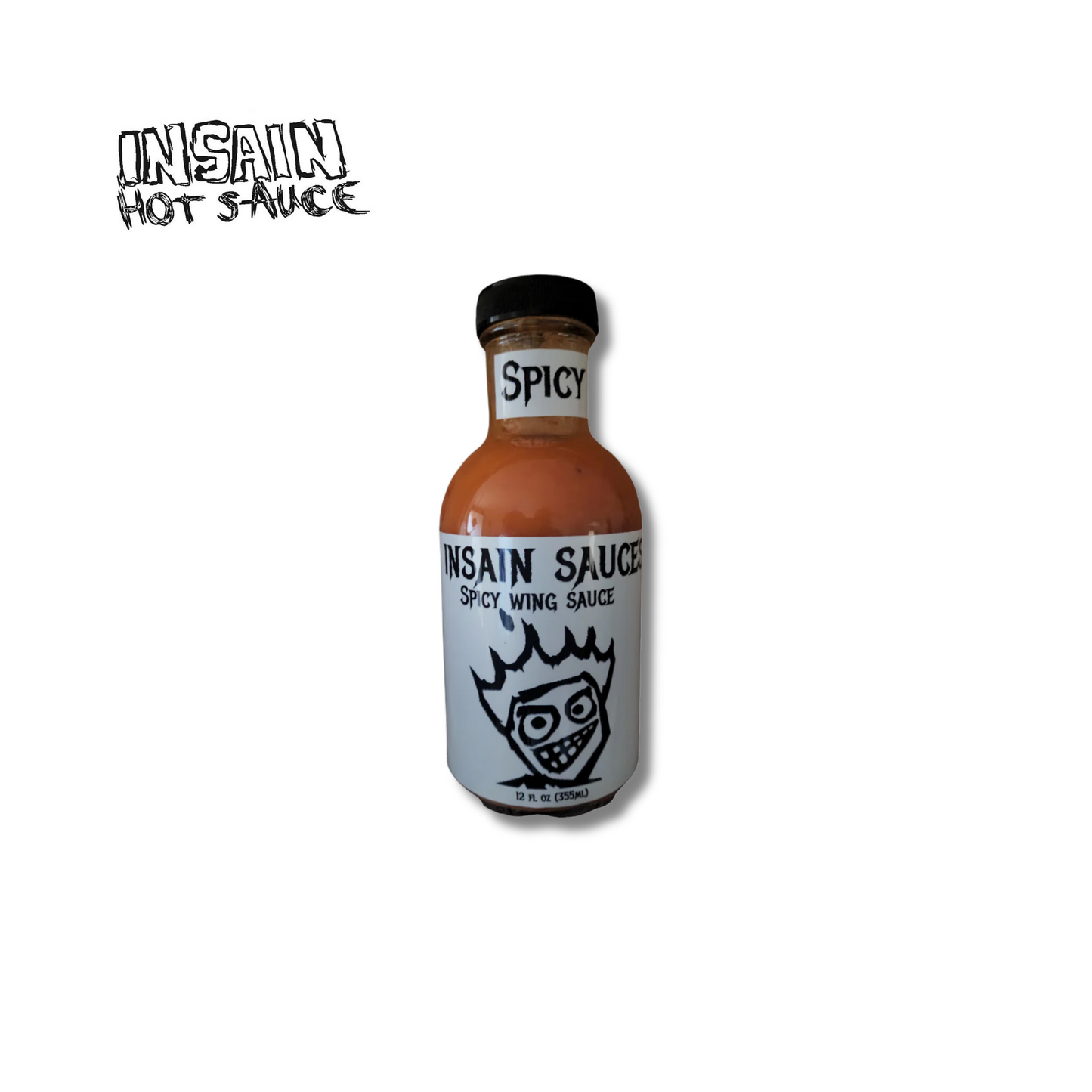 Spicy Wing Sauce bottle - bold fiery heat perfect for wings and dipping