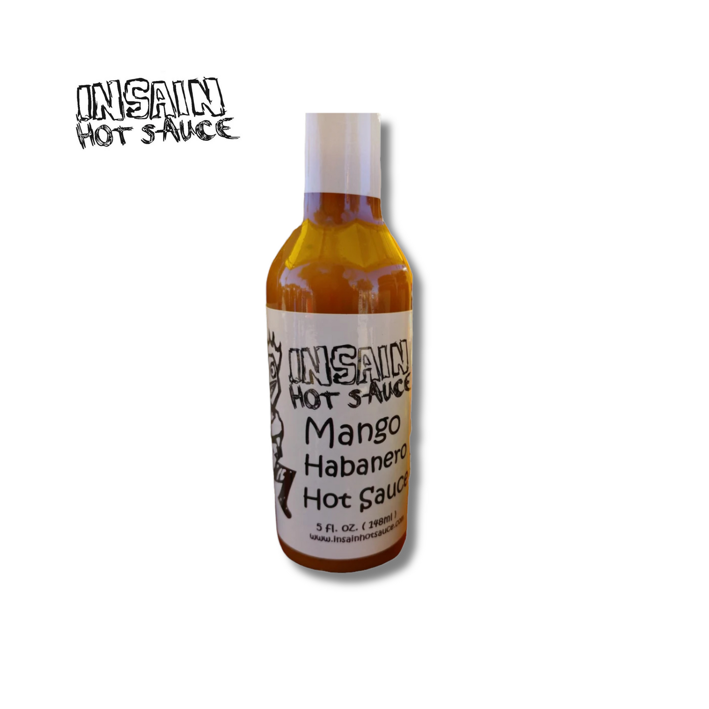 Mango Habanero Hot Sauce bottle - sweet and spicy tropical heat premium sauce