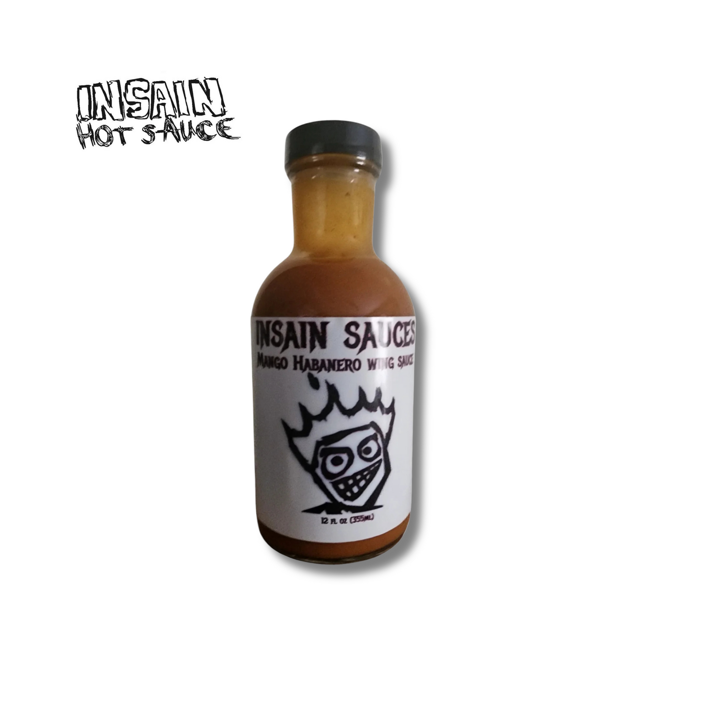 Mango Habanero Wing Sauce bottle - sweet and spicy tropical heat perfect for wings