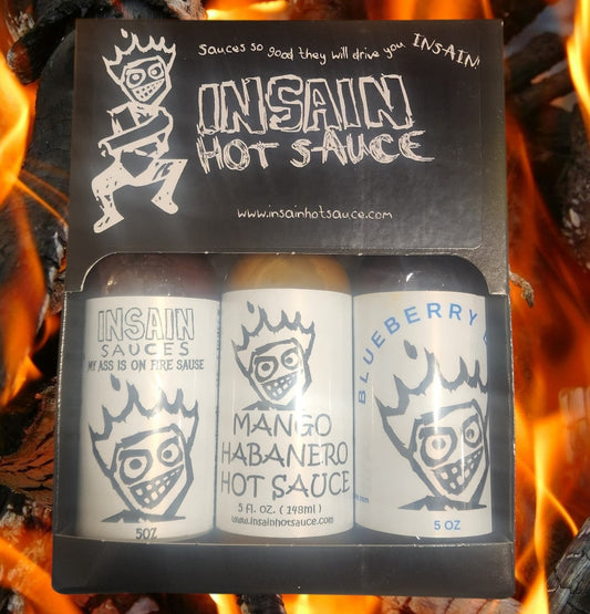 Hot sauce storage - bestsellers gift set showing proper bottle preservation