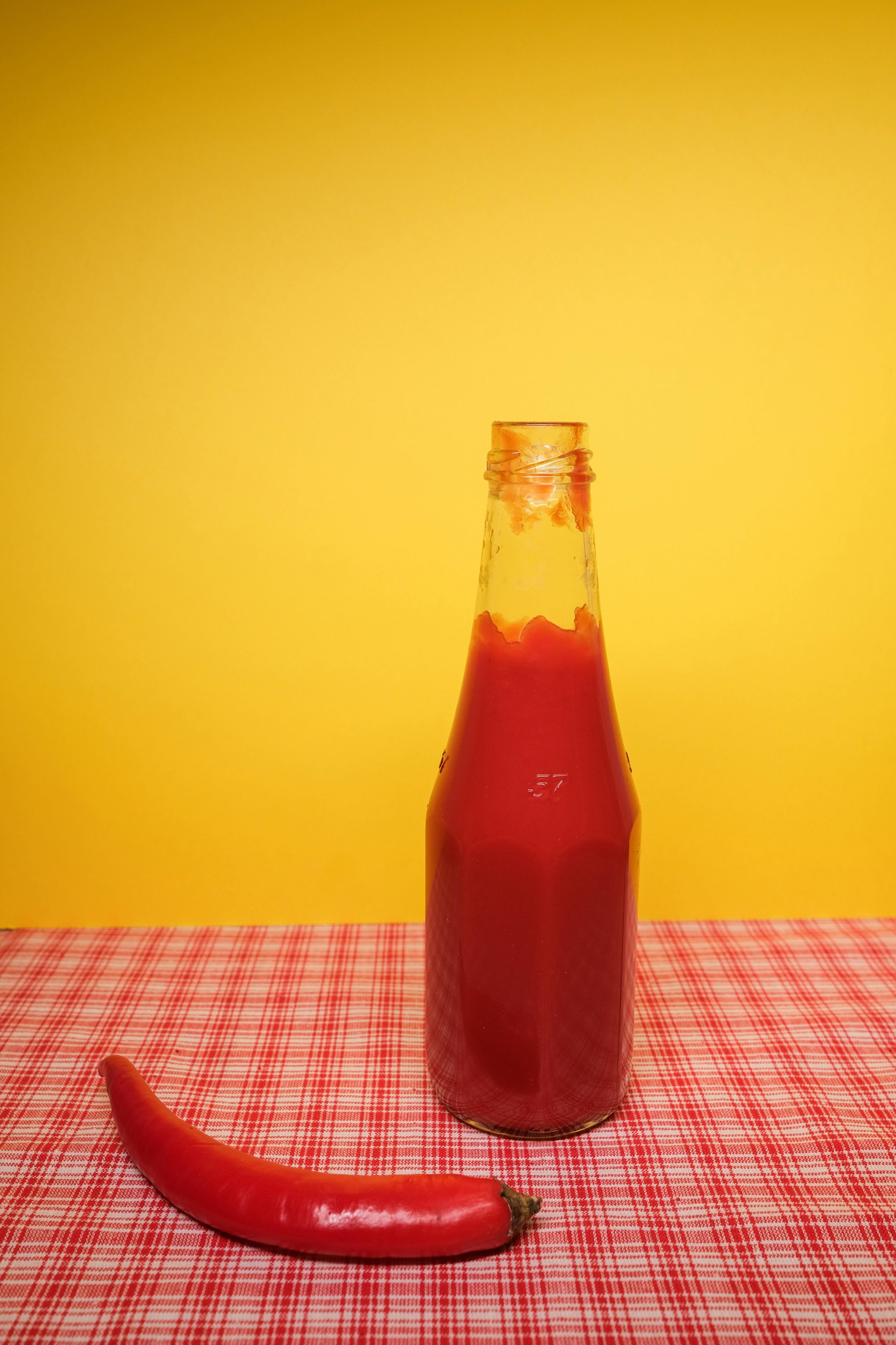 Spicy cocktail drinks with hot sauce