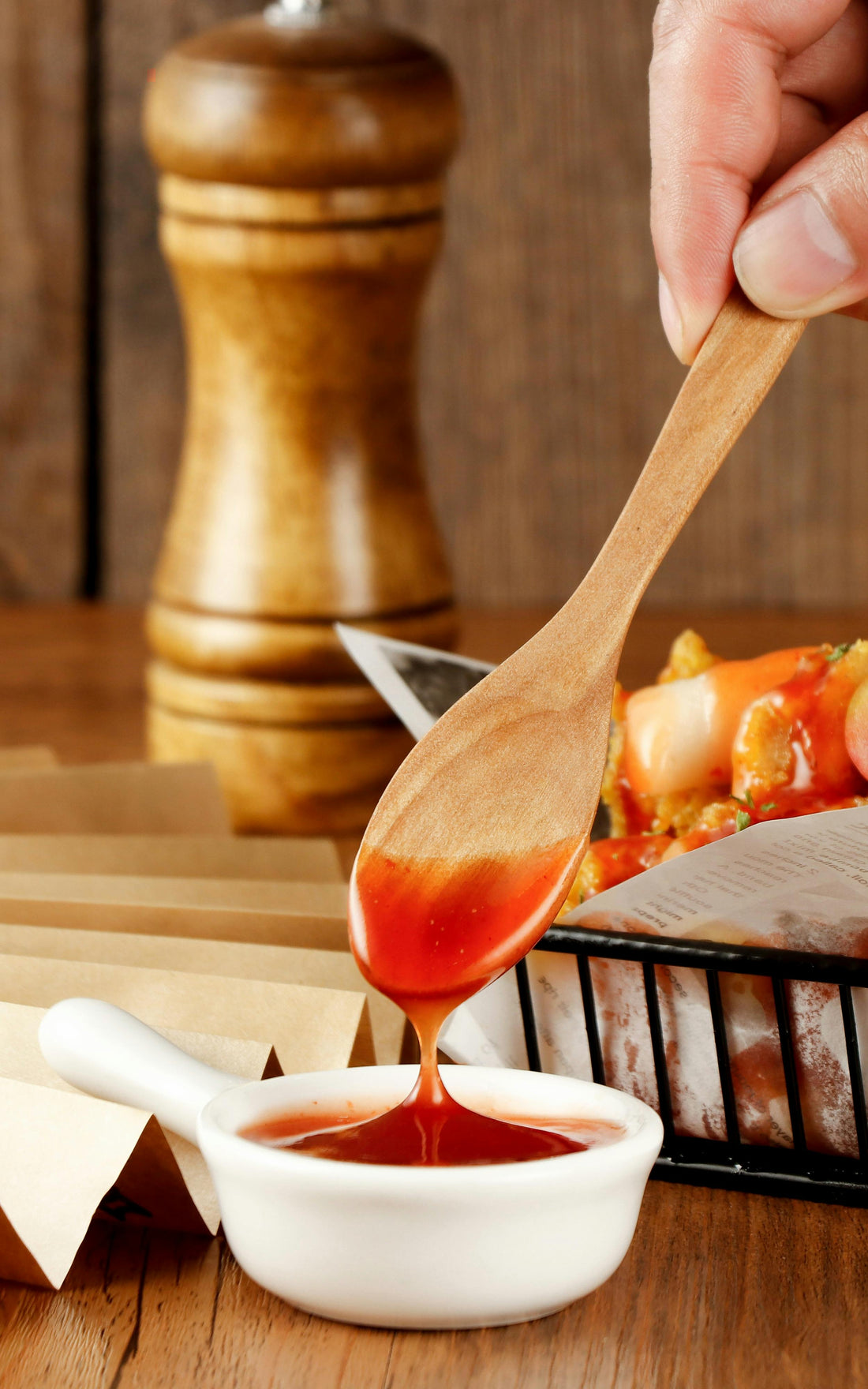 Dumplings and potstickers with dipping sauce