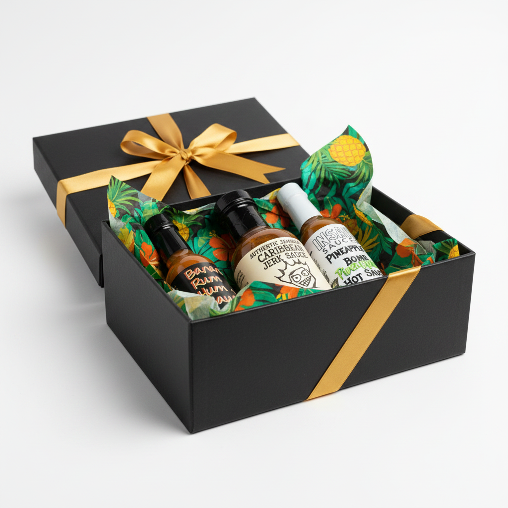 Caribbean Hot Sauce Gift Set - Caribbean Heat Trio 3-Bottle Bundle