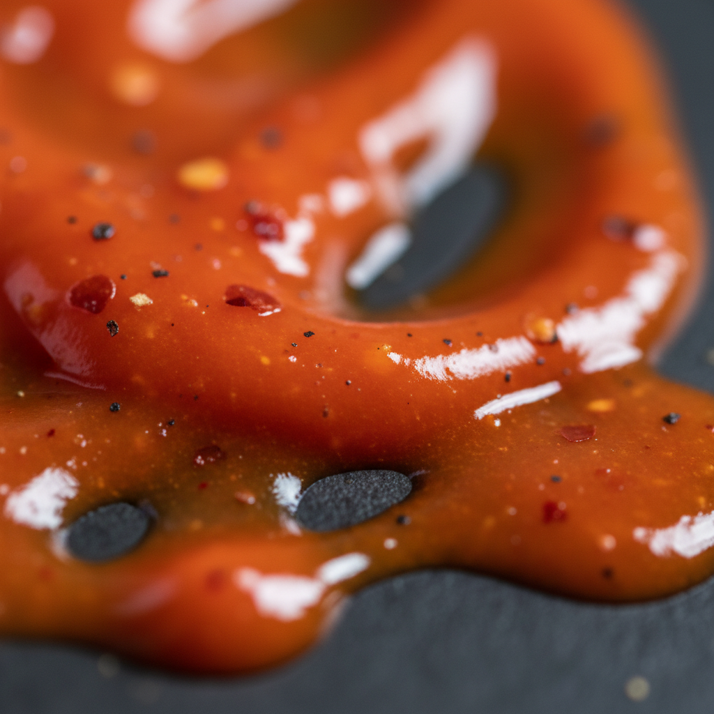 Close-up of Buffalo Wing Classic sauce texture
