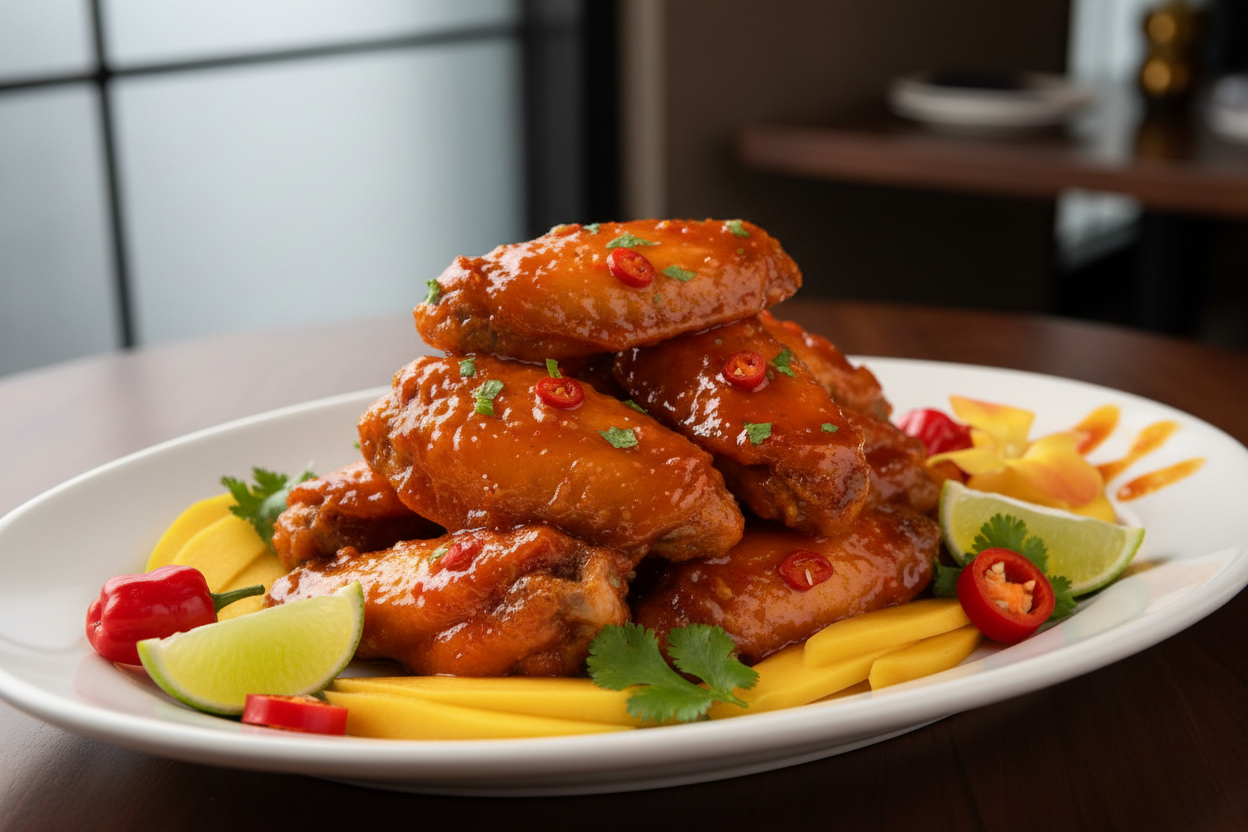 Mango Habanero Wing wings platter