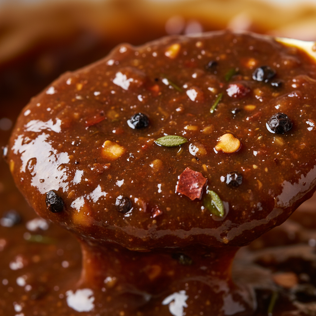 Close-up of Jerk Sauce texture